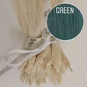 Y tips Color GREEN GVA hair_One donor line.