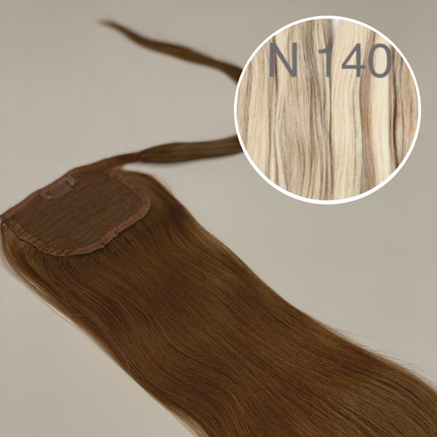 Hair Ponytail Color 140 GVA hair_One donor line.