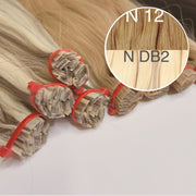 Hot Fusion, Flat Tip Color _12/DB2 GVA hair_One donor line.
