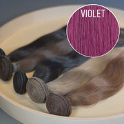 Machine Wefts / Bundles Color VIOLET GVA hair_One donor line.