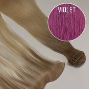 Hair Wefts Hand tied / Bundles Color VIOLET GVA hair_One donor line.