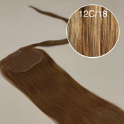 Hair Ponytail Color _12C/18 GVA hair_Luxury line.