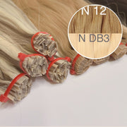 Hot Fusion, Flat Tip Color _12/DB3 GVA hair_One donor line.