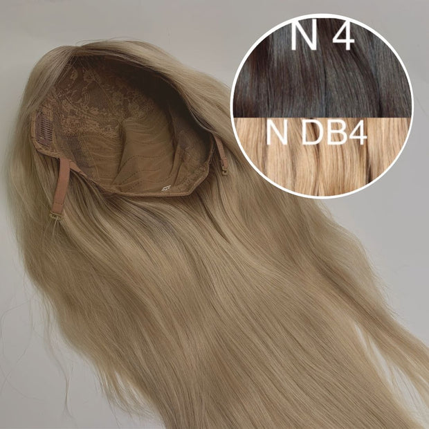 Wigs Color _4/DB4 GVA hair_One donor line.