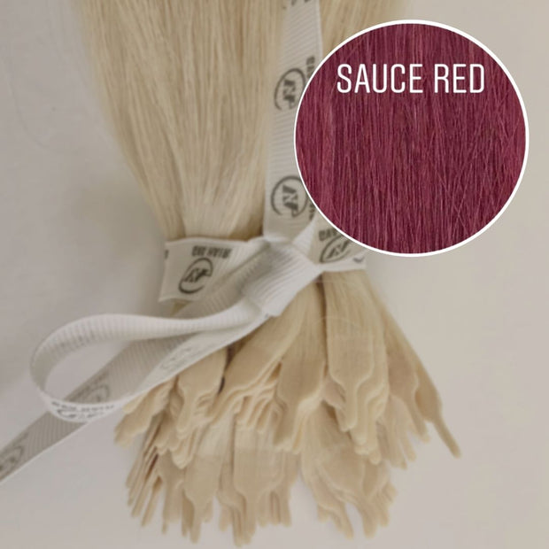 Y tips Color SAUCE RED GVA hair_One donor line.