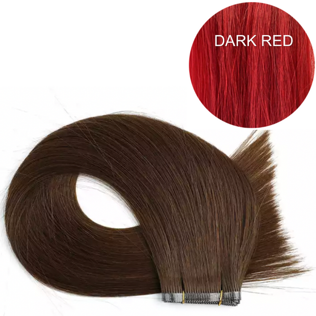 Flat Weft color Dark Red Luxury line