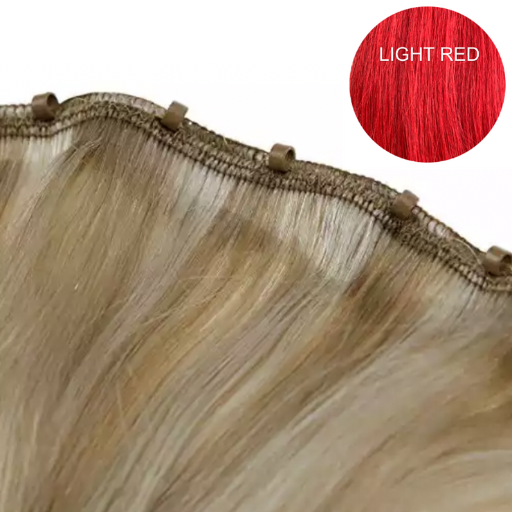 Weft machine with beads color Light red Luxury Line