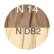 Hair Ponytail Color _14/DB2 GVA hair_One donor line.