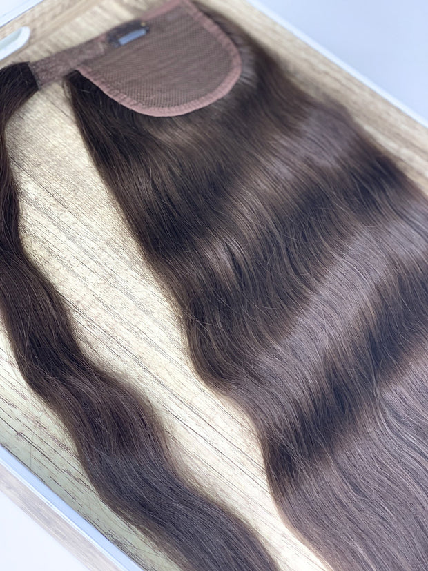 Hair Ponytail Color _4Q/60C GVA hair_Luxury line.