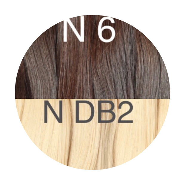 Hair Ponytail Color _6/DB2 GVA hair_One donor line.