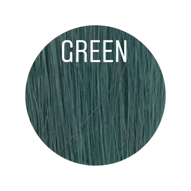 Hair Ponytail Color GREEN GVA hair_One donor line.
