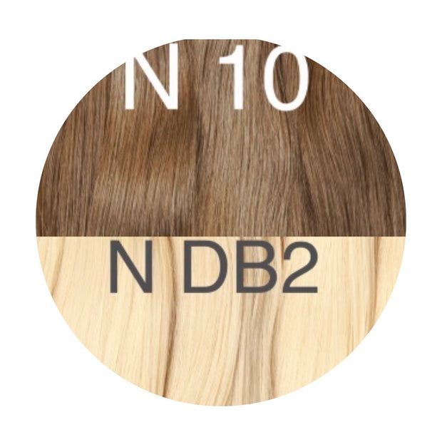 Hair Wefts Hand tied / Bundles Color _10/DB2 GVA hair_One donor line.