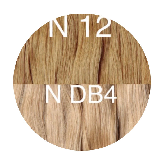Hair Wefts Hand tied / Bundles Color _12/DB4 GVA hair_One donor line.