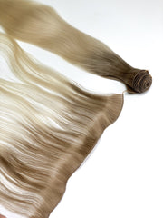 Hair Wefts Hand tied / Bundles Color _14/DB3 GVA hair_One donor line.