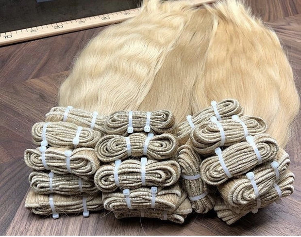 Hair Wefts Hand tied / Bundles Color 26 GVA hair_One donor line.