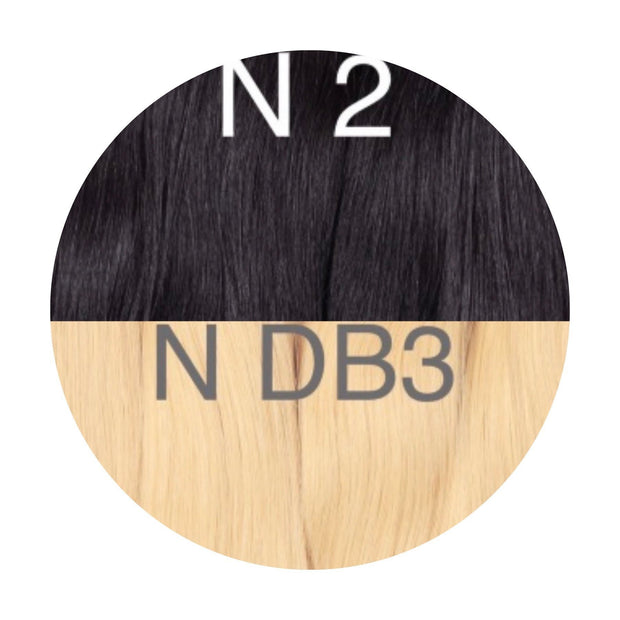 Hair Wefts Hand tied / Bundles Color _2/DB3 GVA hair_One donor line.