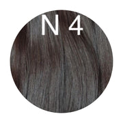 Hair Wefts Hand tied / Bundles Color 4 GVA hair_One donor line.
