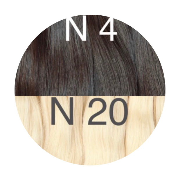 Hair Wefts Hand tied / Bundles Color _4/20 GVA hair_One donor line.
