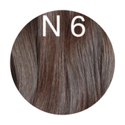 Hair Wefts Hand tied / Bundles Color 6 GVA hair_One donor line.