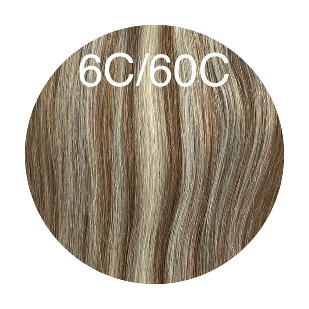 Hair Wefts Hand tied / Bundles Color _6C/60C GVA hair_Luxury line.