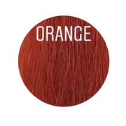 Hair Wefts Hand tied / Bundles Color ORANGE GVA hair_One donor line.