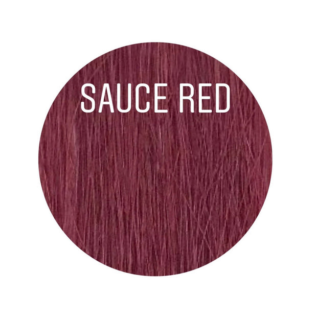 Hair Wefts Hand tied / Bundles Color SAUCE RED GVA hair_One donor line.