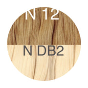 Hot Fusion, Flat Tip Color _12/DB2 GVA hair_One donor line.