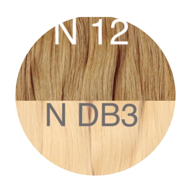 Hot Fusion, Flat Tip Color _12/DB3 GVA hair_One donor line.