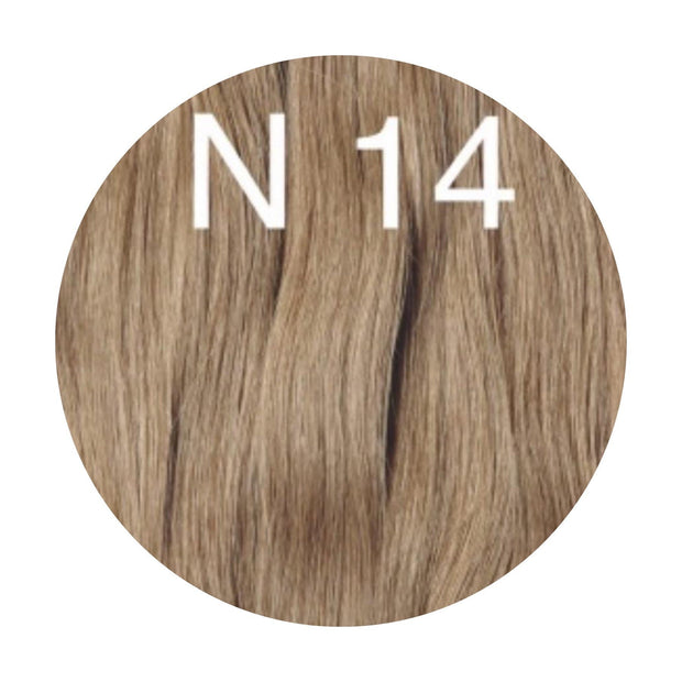 Hot Fusion, Flat Tip Color 14 GVA hair_One donor line.