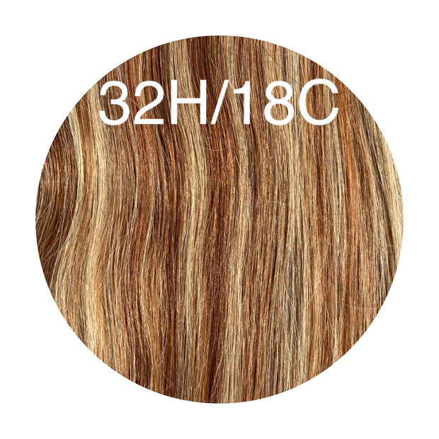 Hot Fusion, Flat Tip Color _32H/18C GVA hair_Luxury line.