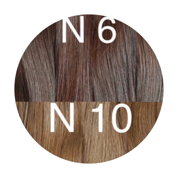 Hot Fusion, Flat Tip Color _6/10 GVA hair_One donor line.