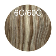 Hot Fusion, Flat Tip Color _6C/60C GVA hair_Luxury line.