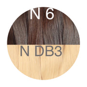 Hot Fusion, Flat Tip Color _6/DB3 GVA hair_One donor line.