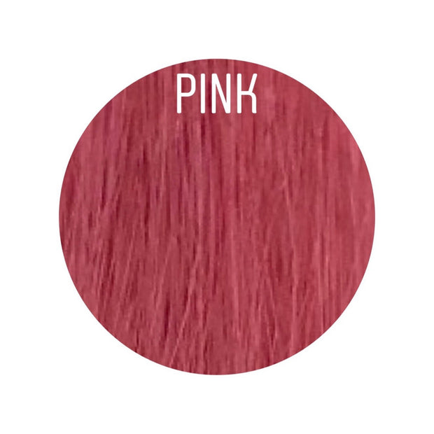 Hot Fusion, Flat Tip Color PINK GVA hair_One donor line.