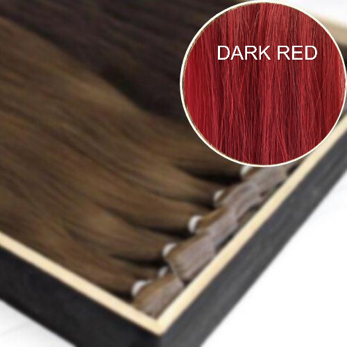 Tapes Invisible Color DARK RED GVA hair_Luxury line.