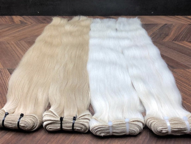 Machine Wefts / Bundles Color 60C ASH GVA hair_Luxury line.