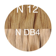 Micro links / I Tip Color _12/DB4  GVA hair_One donor line.