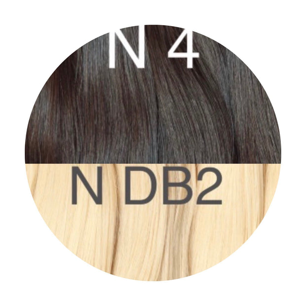 Micro links / I Tip Color _4/DB2 GVA hair_One donor line.