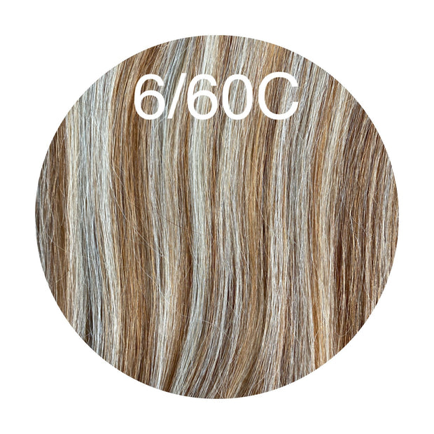 Micro links / I Tip Color _6/60C GVA hair_Luxury line.