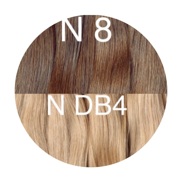 Micro links / I Tip Color _8/DB4 GVA hair_One donor line.
