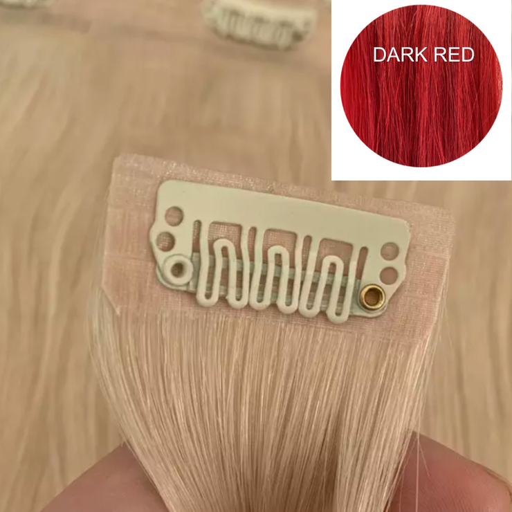 Mini clips color Dark red Luxury line