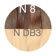 Y tips Color _8/DB3 GVA hair_One donor line.